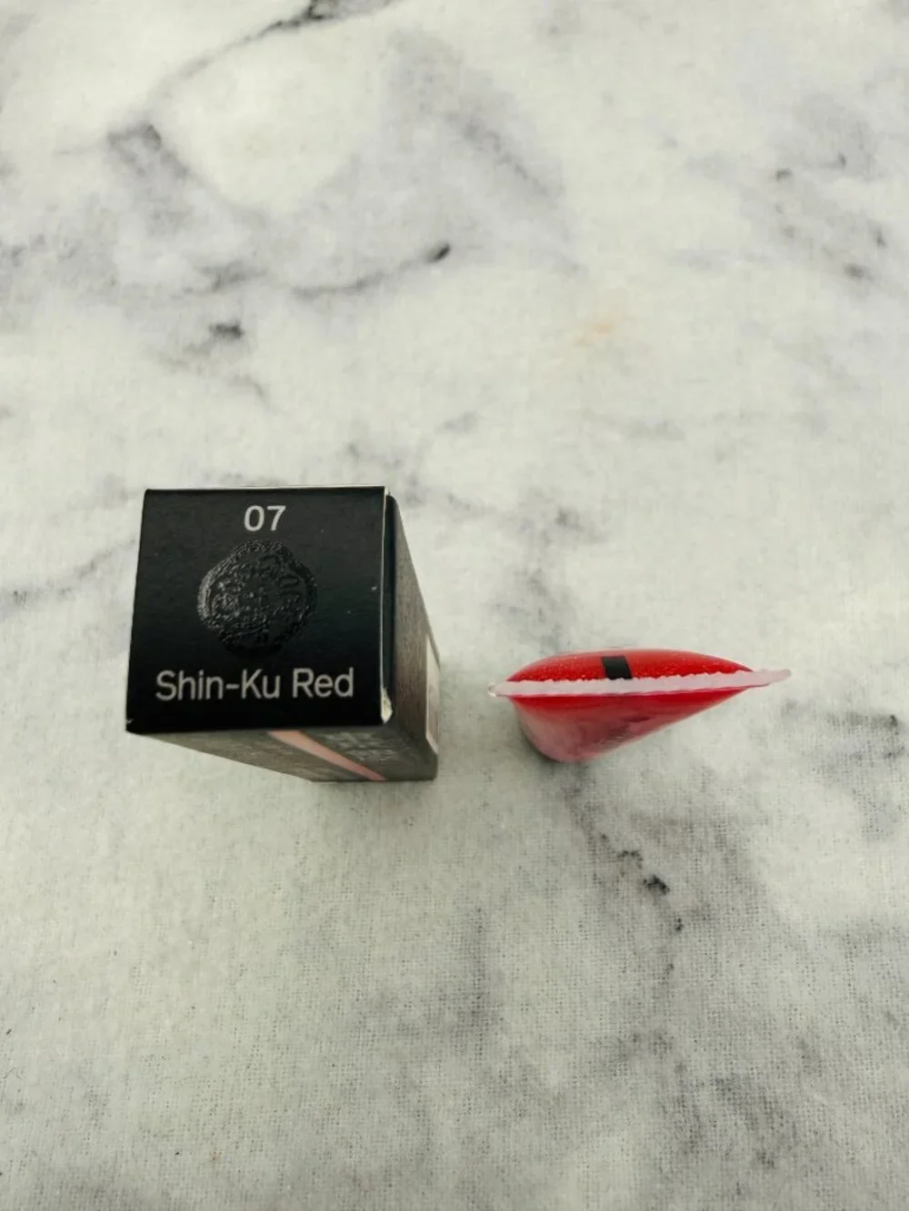 Shiseido Beauty Gift Set-Shimmer Gel Gloss 07 Shin-Ku Red,Travel-2pc-BOXED-NEW